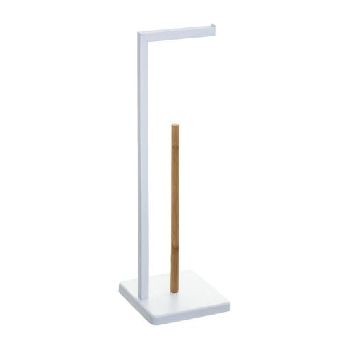 Εικόνα της Βάση Χαρτιού Τουαλέτας 5Five White 20x20x64.5cm 160925A