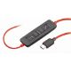 Εικόνα της Headset Poly Blackwire 3225 Stereo USB-C + 3.5mm Plug + USB-C/A Adapter (Bulk) Black 8X229A6