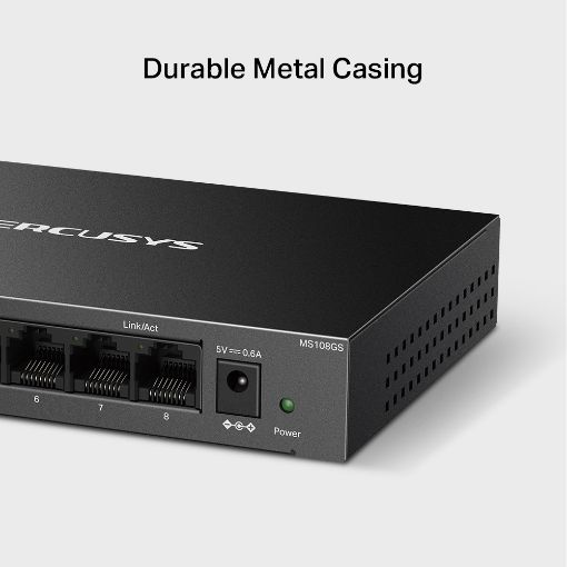 Εικόνα της Switch Mercusys MS108GS 8-Port Gigabit 10/100/1000Mbps