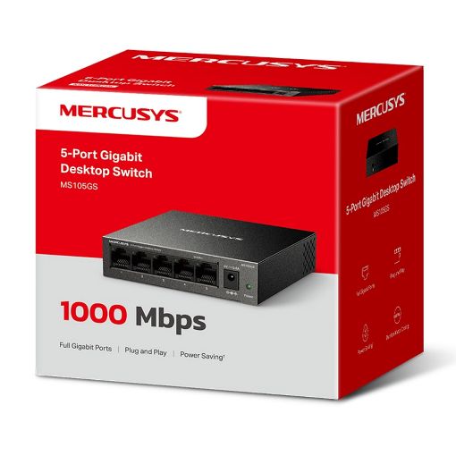 Εικόνα της Switch Mercusys MS105GS 5-Port Gigabit 10/100/1000Mbps