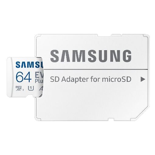 Εικόνα της Κάρτα Μνήμης MicroSDXC Samsung Evo Plus 64GB UHS-I A1 V10 + SD Adapter MB-MC64SA/EU