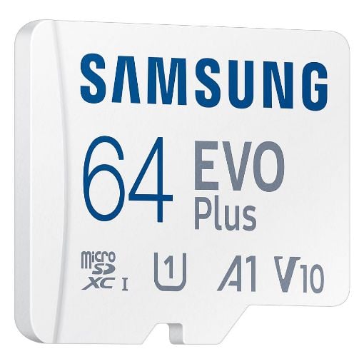 Εικόνα της Κάρτα Μνήμης MicroSDXC Samsung Evo Plus 64GB UHS-I A1 V10 + SD Adapter MB-MC64SA/EU