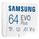 Εικόνα της Κάρτα Μνήμης MicroSDXC Samsung Evo Plus 64GB UHS-I A1 V10 + SD Adapter MB-MC64SA/EU