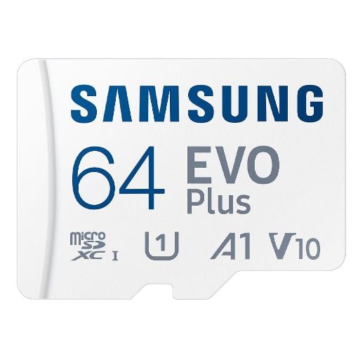 Εικόνα της Κάρτα Μνήμης MicroSDXC Samsung Evo Plus 64GB UHS-I A1 V10 + SD Adapter MB-MC64SA/EU