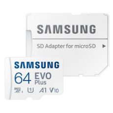 Εικόνα της Κάρτα Μνήμης MicroSDXC Samsung Evo Plus 64GB UHS-I A1 V10 + SD Adapter MB-MC64SA/EU