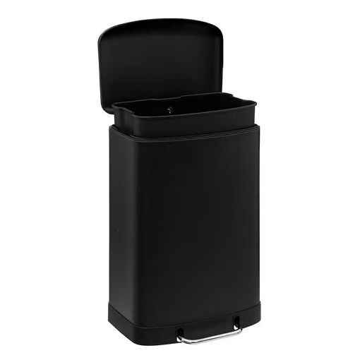 Εικόνα της Καλάθι Aπορριμμάτων 5Five Ariane 20L Black 30x29.5x53.3cm 202421A