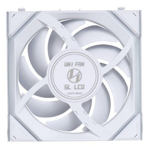 Εικόνα της Case Fan Lian Li UniFan SL Wireless LCD 120 Reverse White (3-pack with Controller) G99.12RSLLCD1W3W.00
