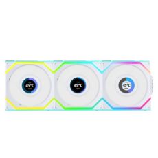 Εικόνα της Case Fan Lian Li UniFan SL Wireless LCD 120 Reverse White (3-pack with Controller) G99.12RSLLCD1W3W.00