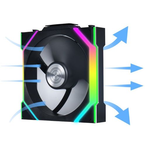 Εικόνα της Case Fan Lian Li UniFan SL Wireless 120 Black (3-pack with Controller) G99.12SL1W3B.00