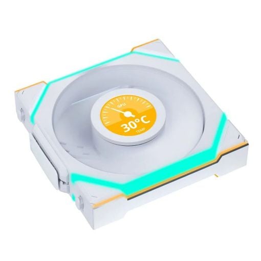 Εικόνα της Case Fan Lian Li UniFan SL Wireless LCD 120 White (3-pack with Controller) G99.12SLLCD1W3W.00