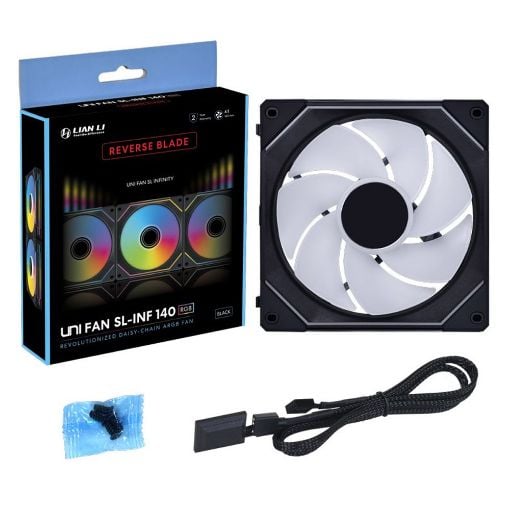 Εικόνα της Case Fan Lian Li UniFan Infinity SL-INF 140mm ARGB Reverse Black G99.14RSLIN1B.00