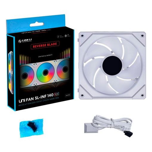 Εικόνα της Case Fan Lian Li UniFan Infinity SL-INF 140mm ARGB Reverse White G99.14RSLIN1W.00