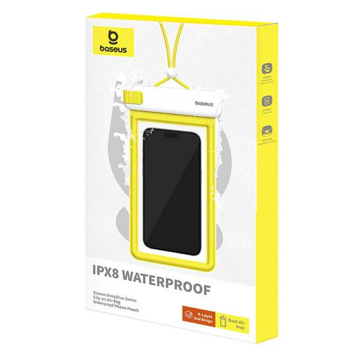 Εικόνα της Θήκη Κινητού Baseus DeepDive Waterproof White/Yellow P60271600211-00