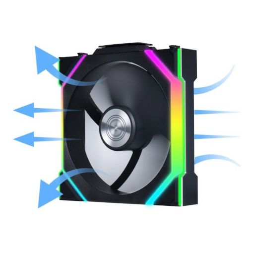 Εικόνα της Case Fan Lian Li UniFan SL Wireless 120 Reverse Black G99.12RSL1W1B.00