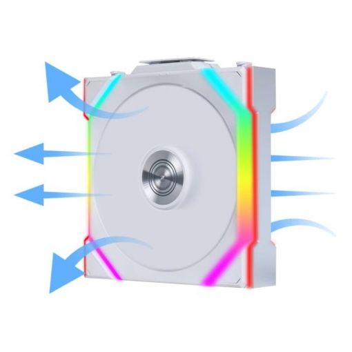 Εικόνα της Case Fan Lian Li UniFan SL Wireless 120 Reverse White G99.12RSL1W1W.00