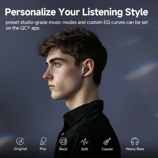 Εικόνα της True Wireless Earbuds QCY Melobuds Neo Black