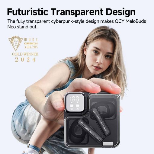 Εικόνα της True Wireless Earbuds QCY Melobuds Neo Black