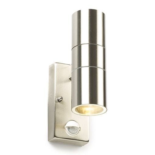 Εικόνα της Επιτοίχιο Φωτιστικό Up & Down 123LED Calabar 2xGU10 Sensor IP44 Silver