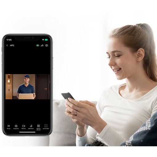 Εικόνα της Ezviz Wireless Peephole Door Viewer HP2 Silver