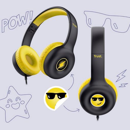 Εικόνα της Headset for Kids Trust Nouna Black 25406