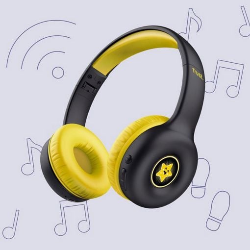 Εικόνα της Headset for Kids Trust Nouna Wireless Black 25405