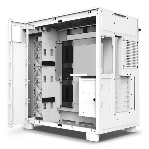 Εικόνα της NZXT H9 Flow Tempered Glass White CM-H91FW-01