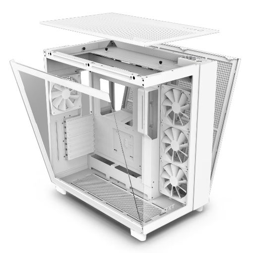 Εικόνα της NZXT H9 Flow Tempered Glass White CM-H91FW-01