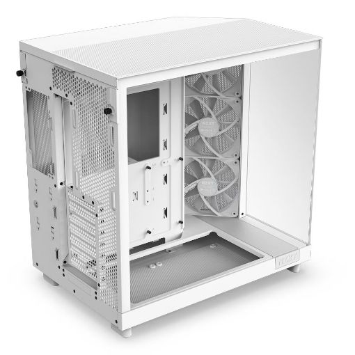 Εικόνα της NZXT H6 Flow Tempered Glass White CC-H61FW-01