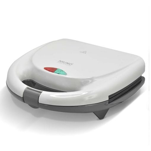 Εικόνα της Τοστιέρα Bruno 2 Θέσεων 800W Αντικολλητικές Πλάκες Λευκή BRN-0166