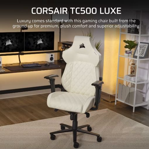 Εικόνα της Gaming Chair Corsair TC500 LUXE Fabric Frost CF-9010067-WW