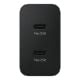 Εικόνα της Φορτιστής Samsung Duo Fast GaN 50W με Καλώδιο Black EP-T5020XBEGEU