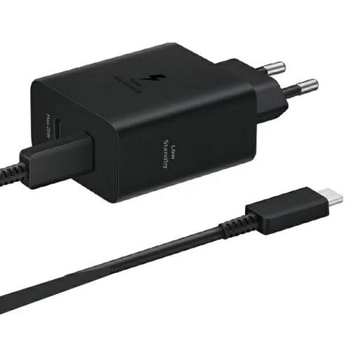 Εικόνα της Φορτιστής Samsung Duo Fast GaN 50W με Καλώδιο Black EP-T5020XBEGEU
