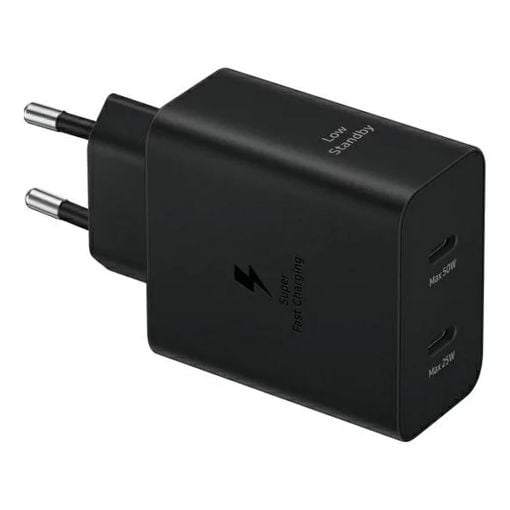 Εικόνα της Φορτιστής Samsung Duo Fast GaN 50W με Καλώδιο Black EP-T5020XBEGEU