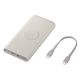 Εικόνα της Power Bank Samsung Dual USB-C 10000mAh 25W Wireless Beige EB-U2510XUEGEU