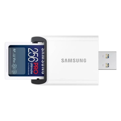 Εικόνα της Κάρτα Μνήμης SDXC Samsung Pro Ultimate 256GB Class 10 U3 V30 UHS-I + USB Adapter MB-SY256SB/WW