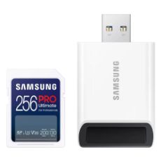 Εικόνα της Κάρτα Μνήμης SDXC Samsung Pro Ultimate 256GB Class 10 U3 V30 UHS-I + USB Adapter MB-SY256SB/WW