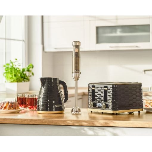 Εικόνα της Φρυγανιέρα Sencor STS 7551BK 4 Θέσεων 3D Pattern Design 1600W Μαύρο/Χρυσό
