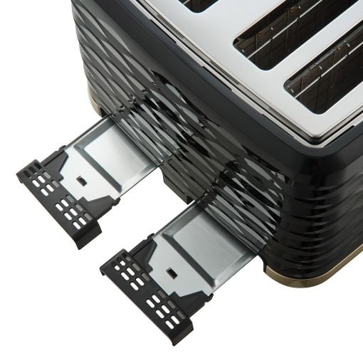 Εικόνα της Φρυγανιέρα Sencor STS 7551BK 4 Θέσεων 3D Pattern Design 1600W Μαύρο/Χρυσό