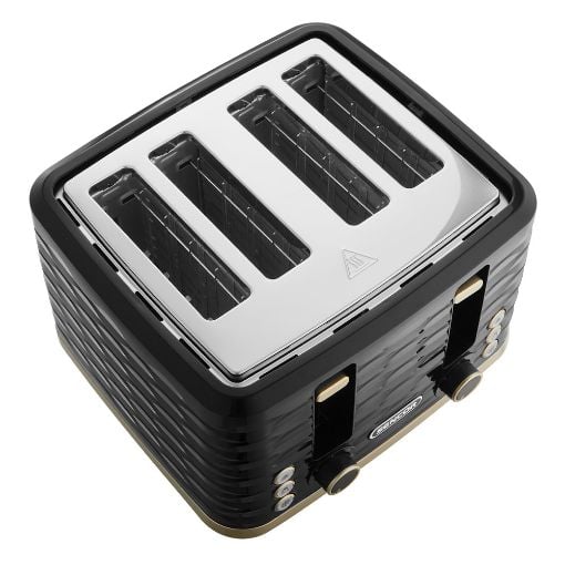 Εικόνα της Φρυγανιέρα Sencor STS 7551BK 4 Θέσεων 3D Pattern Design 1600W Μαύρο/Χρυσό