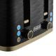 Εικόνα της Φρυγανιέρα Sencor STS 7551BK 4 Θέσεων 3D Pattern Design 1600W Μαύρο/Χρυσό