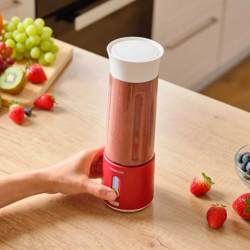 Εικόνα της Blender Smoothie Maker Sencor SBL 134RD Επαναφορτιζόμενο 500ml 150W Κόκκινο