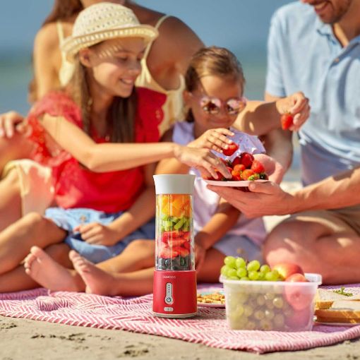 Εικόνα της Blender Smoothie Maker Sencor SBL 134RD Επαναφορτιζόμενο 500ml 150W Κόκκινο
