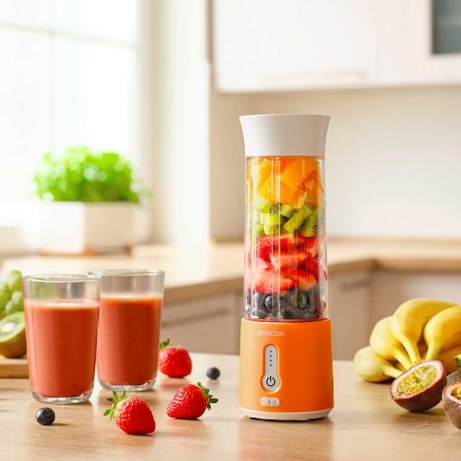 Εικόνα της Blender Smoothie Maker Sencor SBL 133OR Επαναφορτιζόμενο 500ml 150W Πορτοκαλί