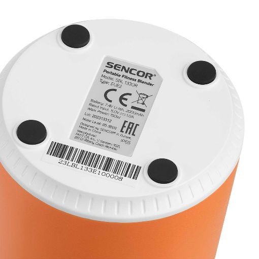 Εικόνα της Blender Smoothie Maker Sencor SBL 133OR Επαναφορτιζόμενο 500ml 150W Πορτοκαλί