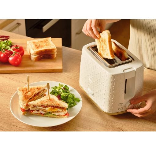 Εικόνα της Φρυγανιέρα Sencor STS 7200WH 2 Θέσεων 3D Pattern Design 930W Λευκή