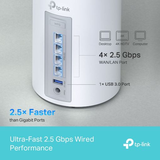Εικόνα της Access Point Tp-Link Deco BE65 BE9300 v2 Tri-Band Mesh WiFi 7 System (2-Pack)