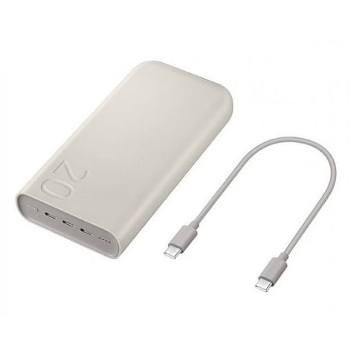 Εικόνα της Power Bank Samsung Fast USB-C 20.000mAh 45W Beige EB-P4520XUEGEU
