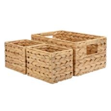 Εικόνα της Καλάθια Οργάνωσης Estia Florana Σετ 3τμχ 20x20x14cm 02-27599