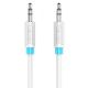 Εικόνα της Καλώδιο Vention 3.5mm TRS M/M 0.8m White VAS-A65-W080