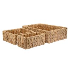 Εικόνα της Καλάθια Οργάνωσης Estia Florana Σετ 3τμχ 36x24x10cm 02-27964